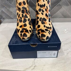 Cole Haan Brown and Black Ankle Booties